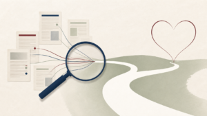 Outpatient Care for Decompensated Heart Failure: What the Evidence Review Asked — editorial illustration
