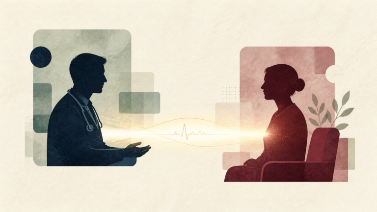 Virtual Visits in Heart Failure: Mapping Use Before Judging Impact — editorial illustration